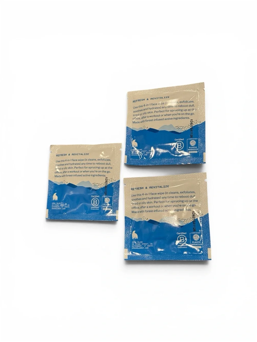 🌈4/$20 NIP Ursa Major Essential Face Wipes Trio Bundle 3x - Picture 6 of 6